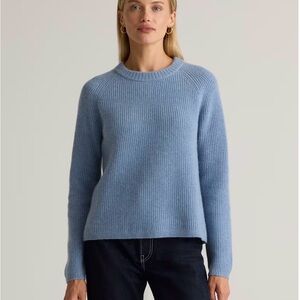 Quince Mongolian Cashmere Fisherman Crewneck Sweater